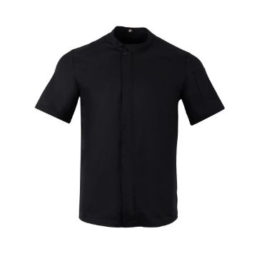 Picture of Southside Harlem Short Sleeve Chef Jacket Black S