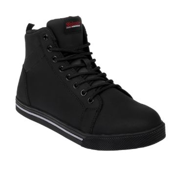 Picture of Slipbuster Microfibre Safety Hi Top Boots Matte Black 42
