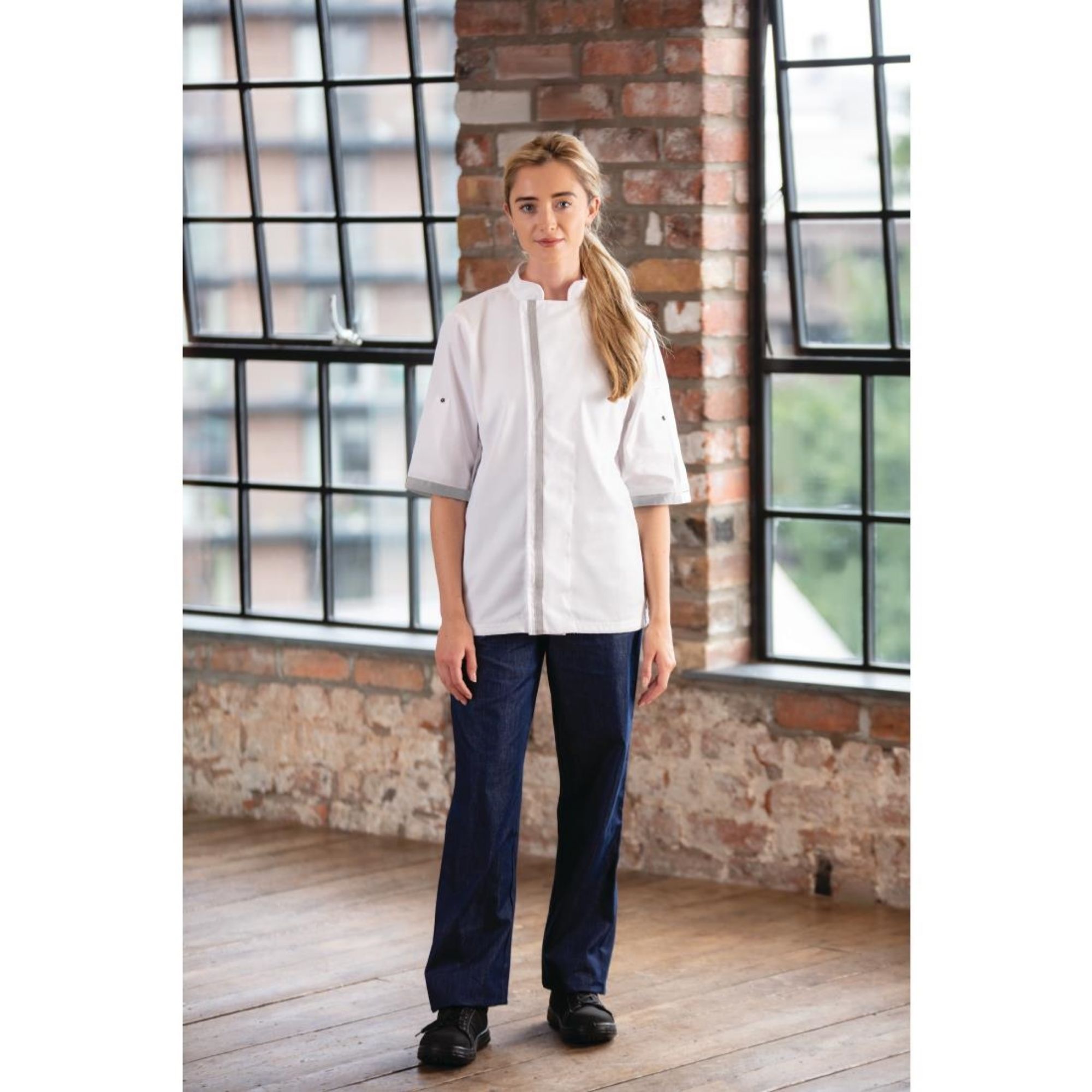 Picture of Southside Unisex Chef Jacket White XS