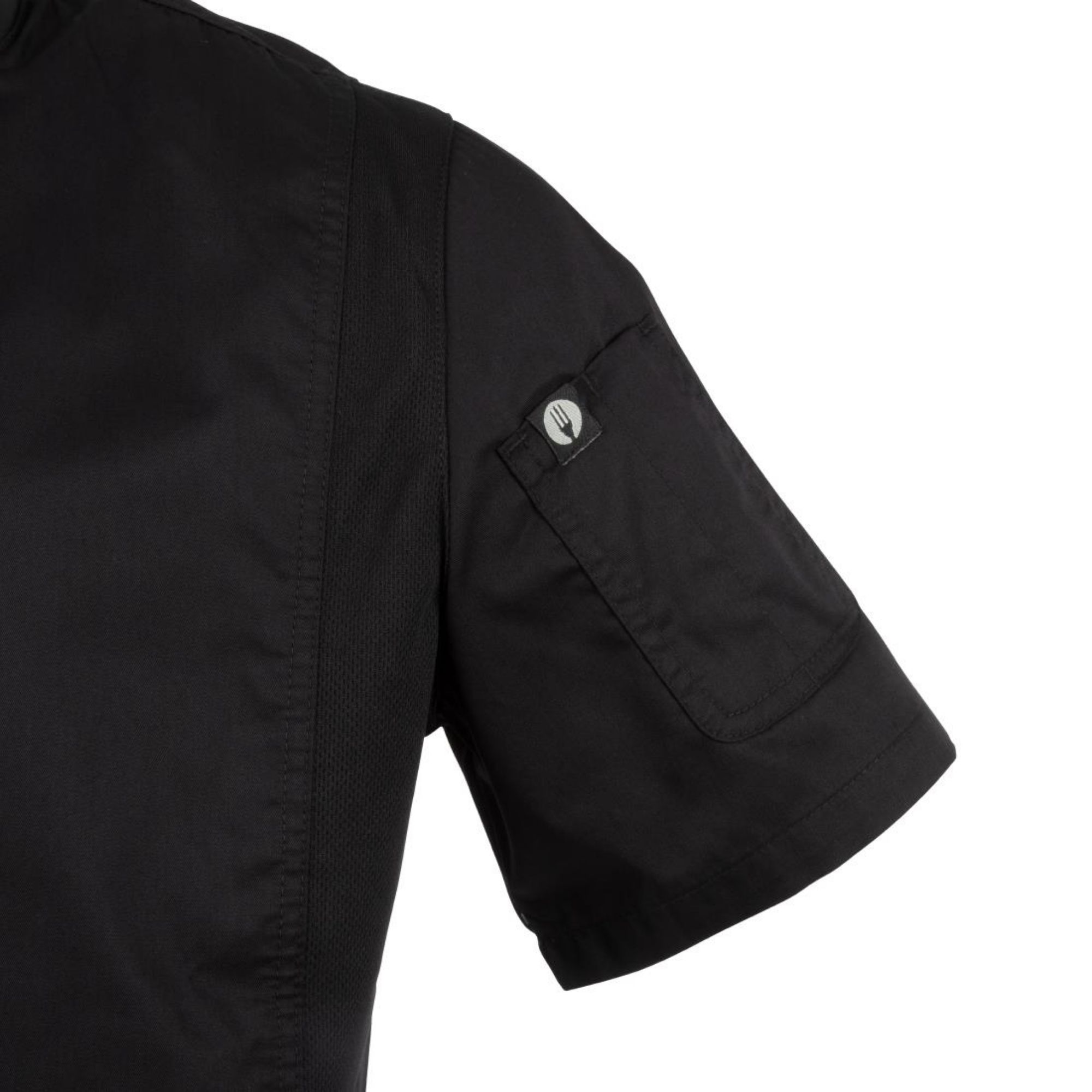 Picture of Chef Works Springfield Zipper Mens Chef Jacket Black S