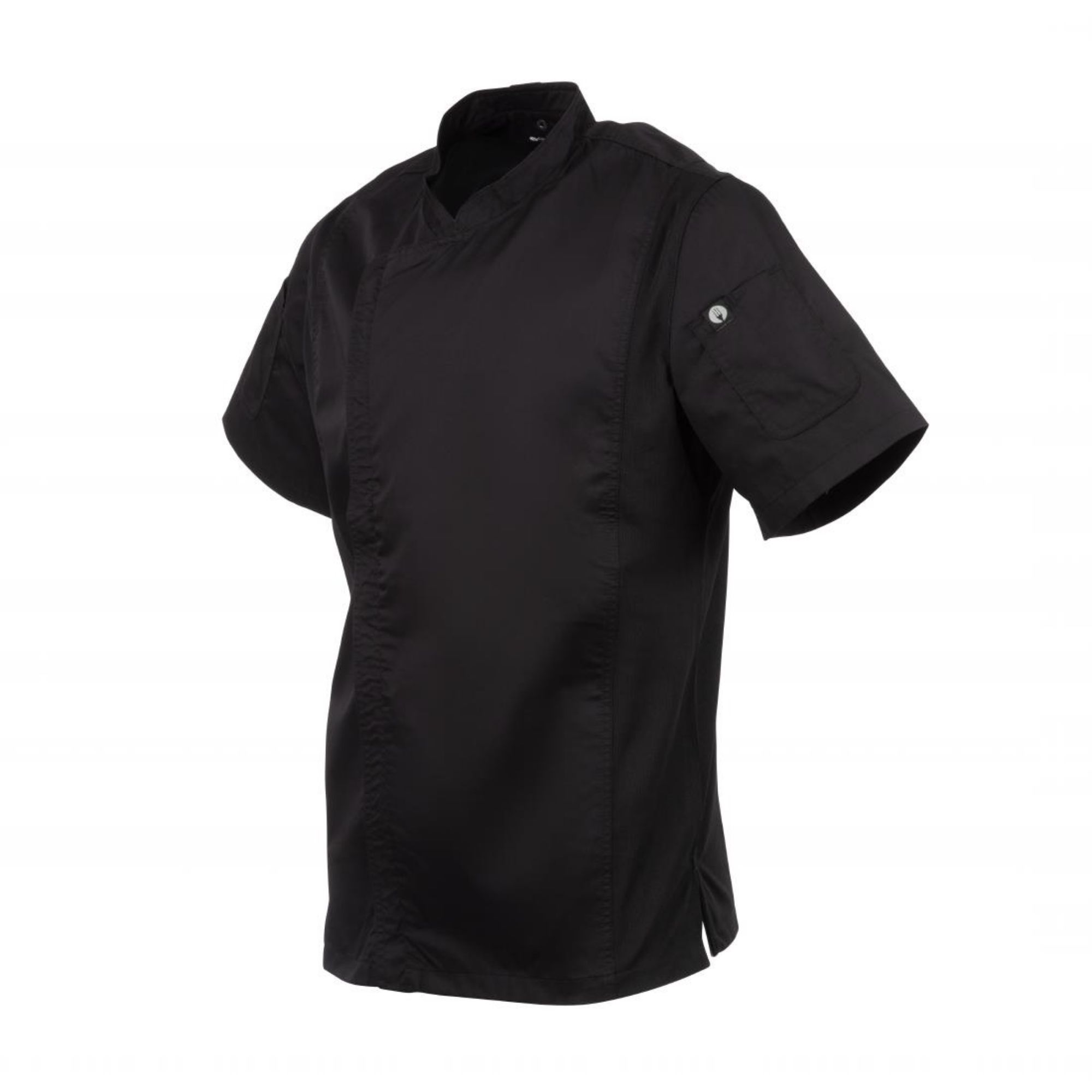Picture of Chef Works Springfield Zipper Mens Chef Jacket Black S