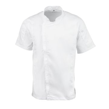 Picture of Chef Works Springfield Zipper Mens Chef Jacket White XL