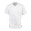 Picture of Chef Works Springfield Zipper Mens Chef Jacket White 2XL