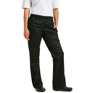 Picture of Chef Works Womens Basic Baggy Chefs Trousers Black L