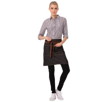 Picture of Chef Works Urban Memphis Half Bistro Apron Black
