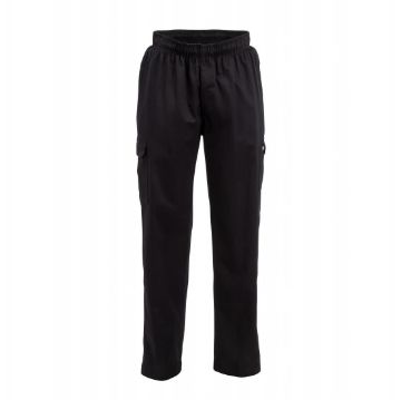 Picture of Chef Works Unisex Classic Fit Cargo Chefs Trousers Black 2XL