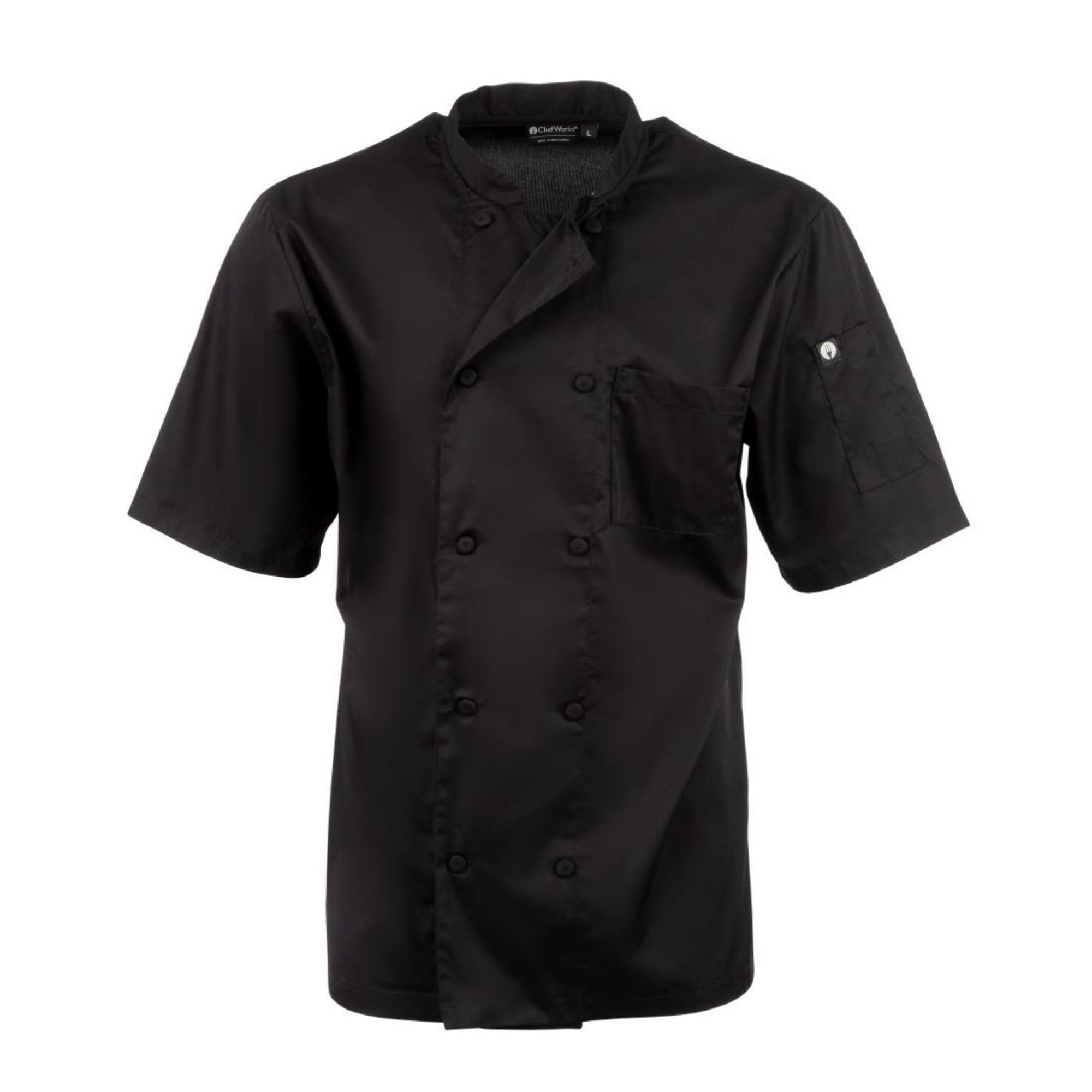 Picture of Chefs Works Montreal Cool Vent Unisex Chef Jacket Black XS