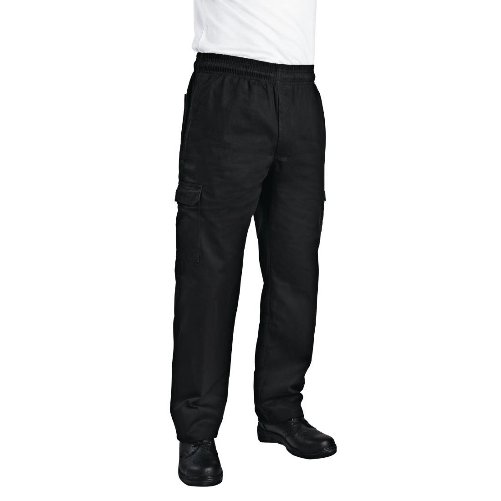 Picture of Chef Works Unisex Classic Fit Cargo Chefs Trousers Black 2XL