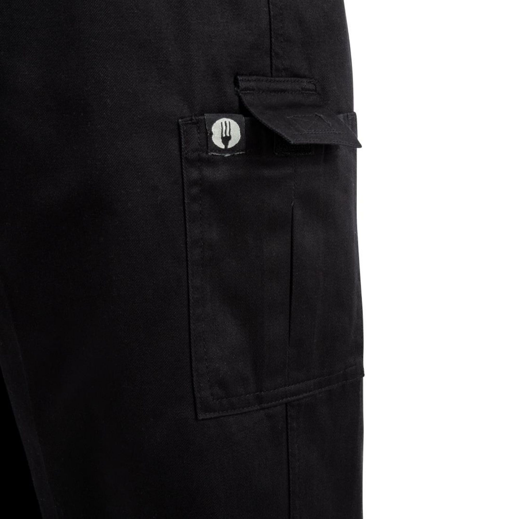 Picture of Chef Works Unisex Classic Fit Cargo Chefs Trousers Black 2XL