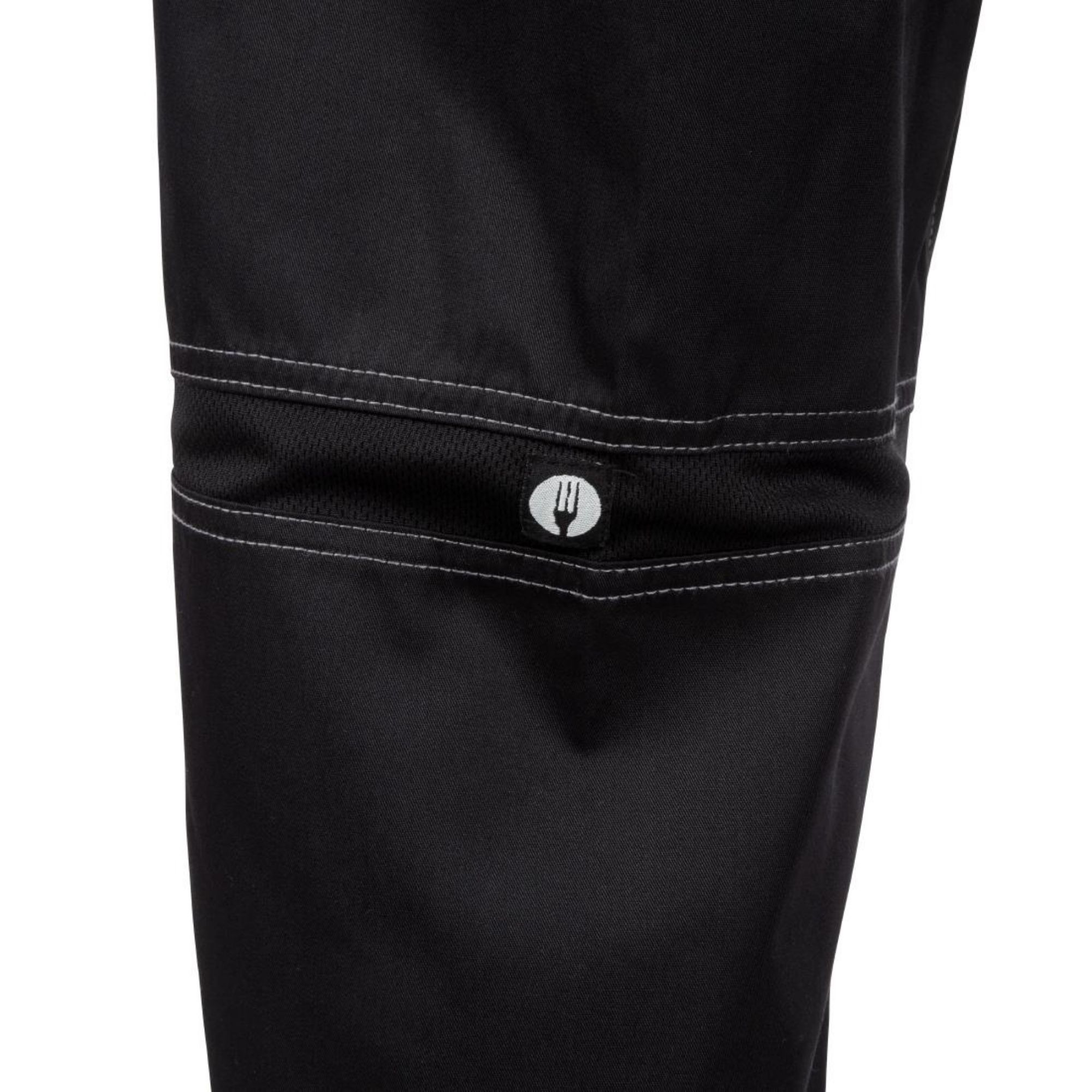 Picture of Chef Works Unisex Cool Vent Baggy Chefs Trousers Black XL
