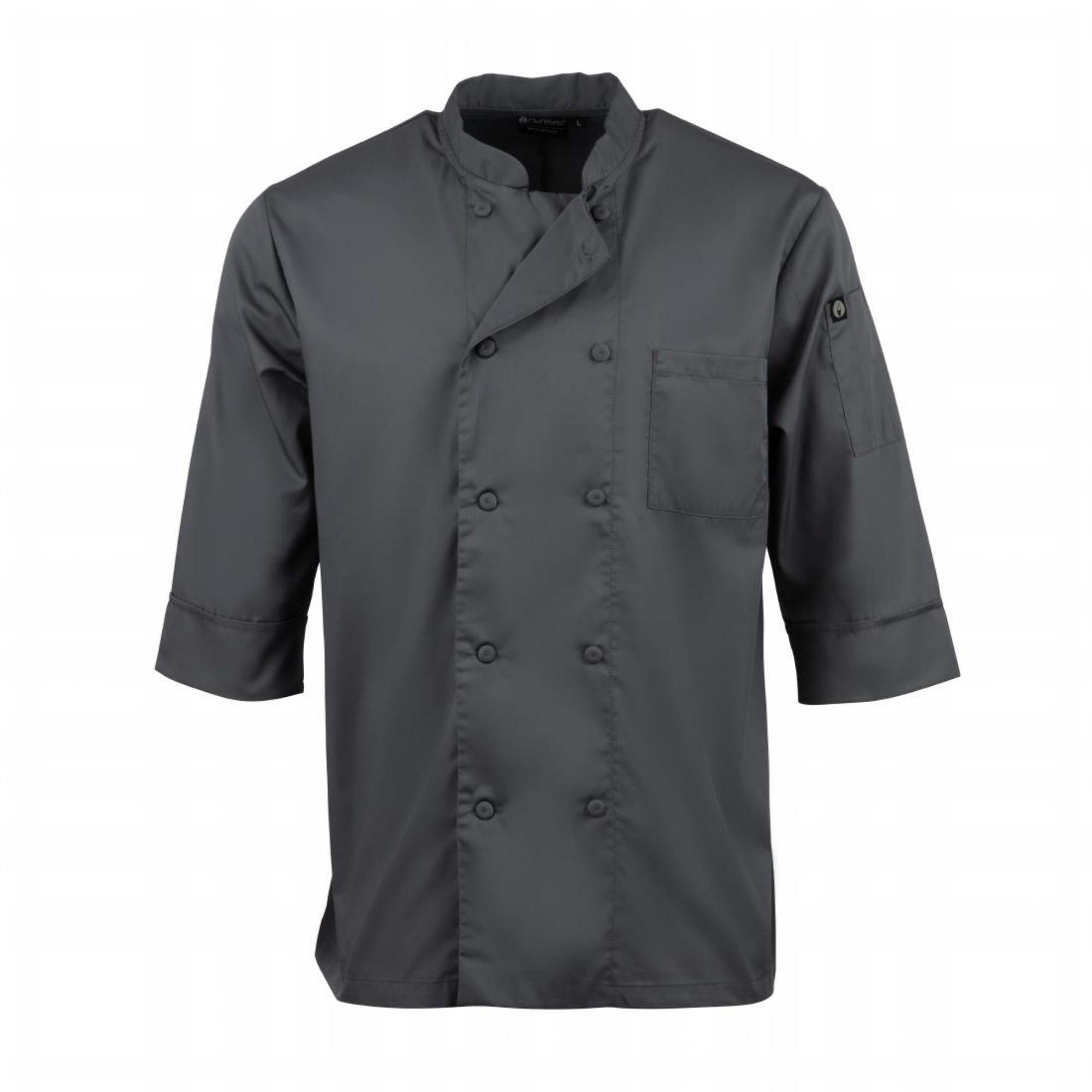 Picture of Chef Works Unisex Chef Jacket Grey L