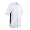 Picture of Whites Nevada Unisex Chef Jacket Black & White XS