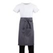 Picture of Whites Bistro Apron Polycotton Charcoal with Pocket