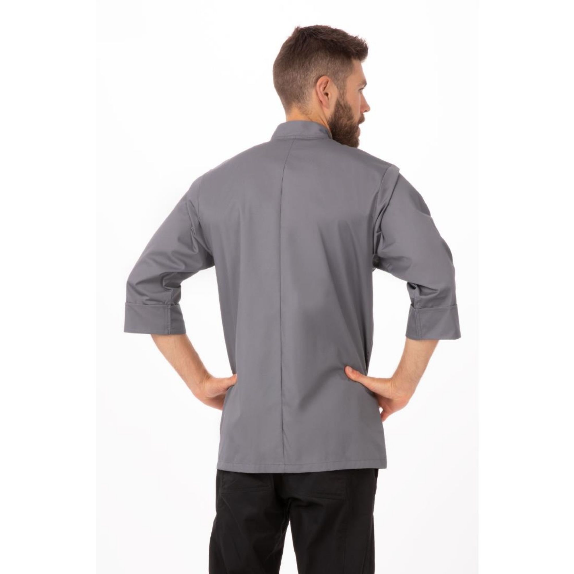 Picture of Chef Works Unisex Chef Jacket Grey S