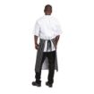 Picture of Whites Bistro Apron Black/White Butchers Stripe