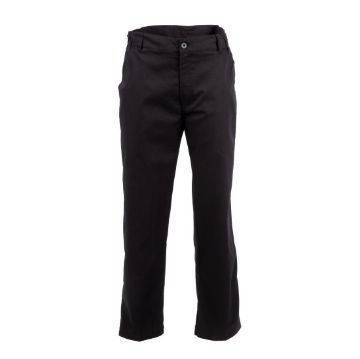 Picture of Chef Works Unisex Professional Series Chefs Trousers Black Herringbone L