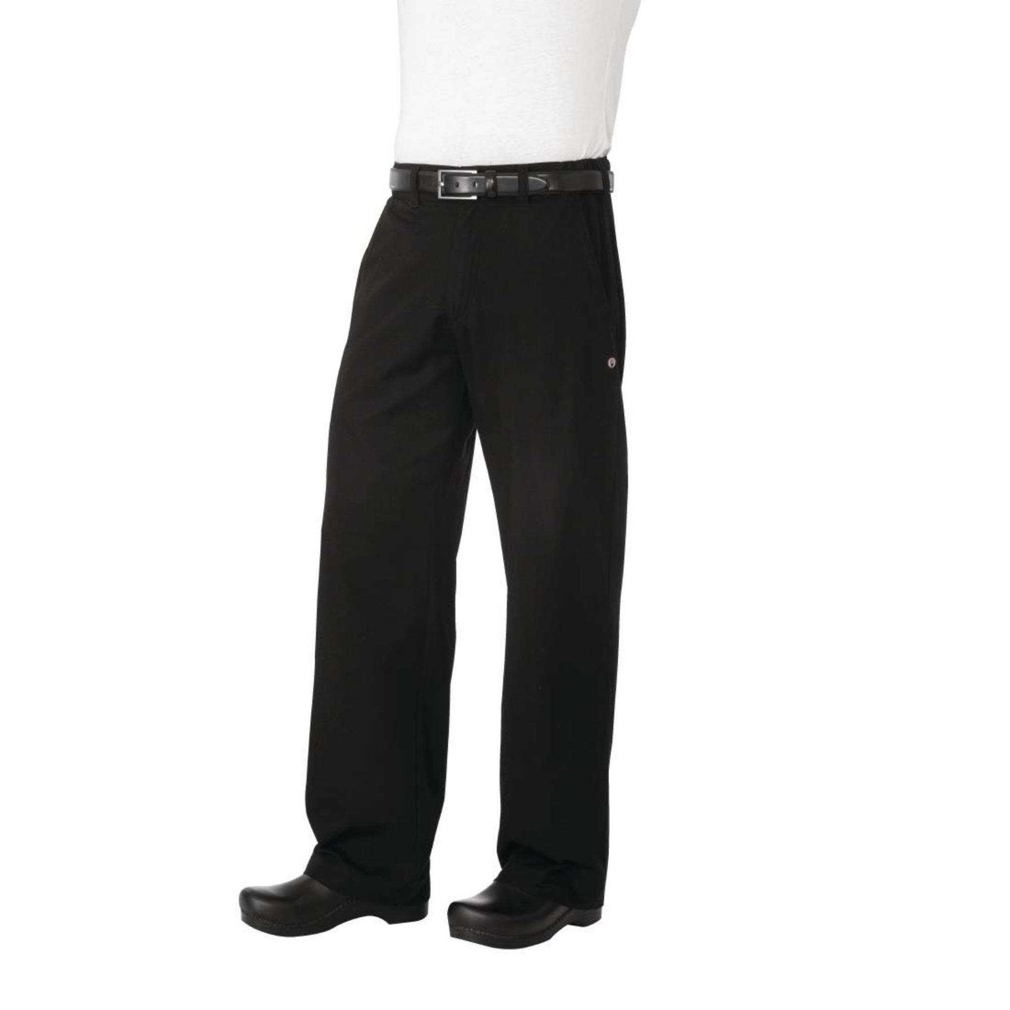 Picture of Chef Works Unisex Professional Series Chefs Trousers Black Herringbone L