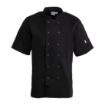 Picture of Whites Vegas Unisex Chef Jacket Short Sleeve Black 4XL