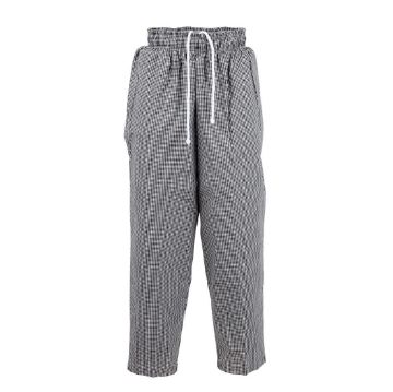 Picture of Chef Works Essential Baggy Pants Black Check M