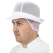Picture of Trilby Hat with Net Snood White L