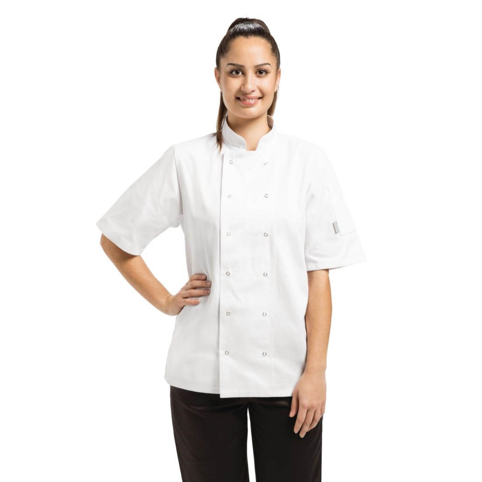 Picture of Whites Vegas Unisex Chef Jacket Short Sleeve White 4XL