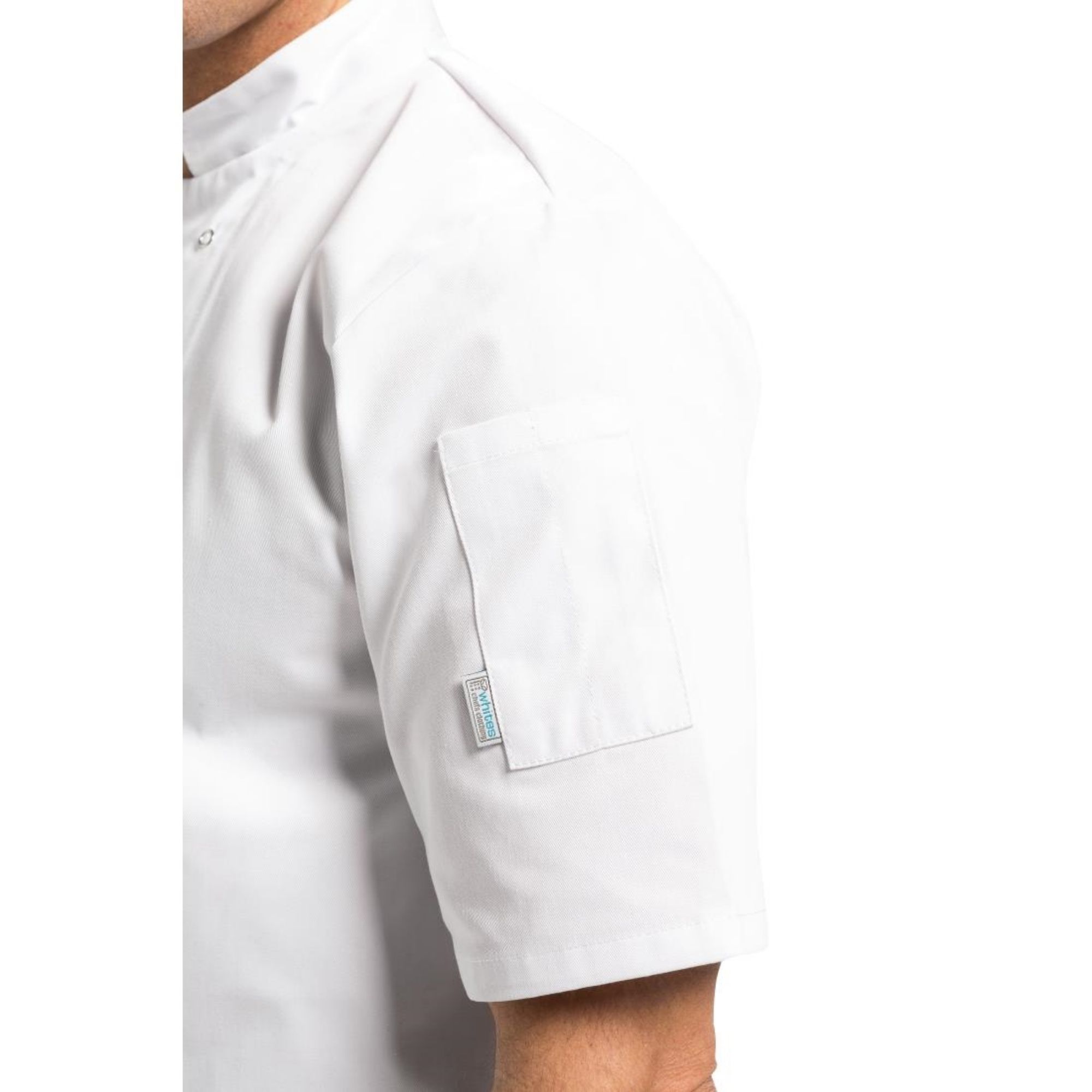 Picture of Whites Vegas Unisex Chef Jacket Short Sleeve White 4XL