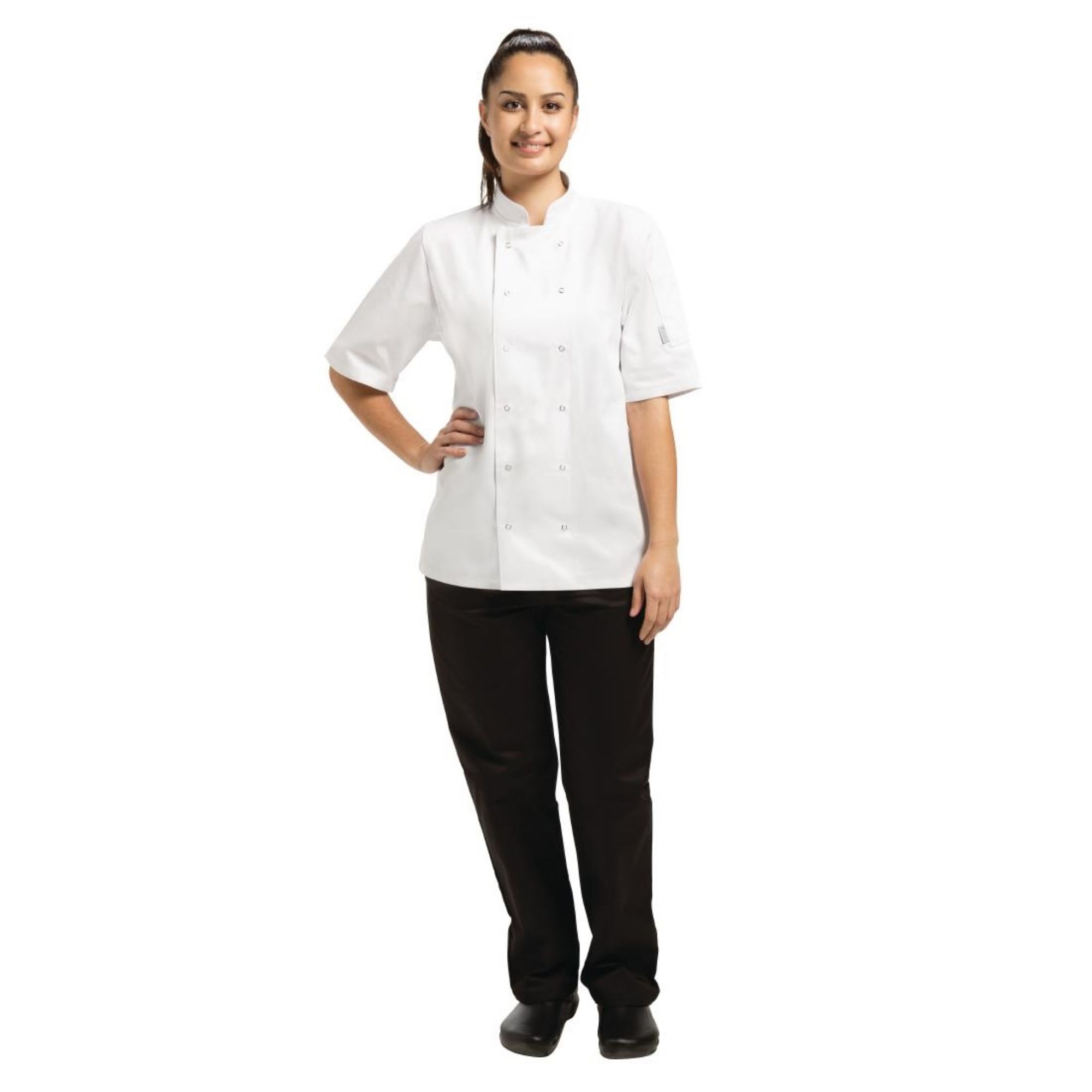 Picture of Whites Vegas Unisex Chef Jacket Short Sleeve White 4XL