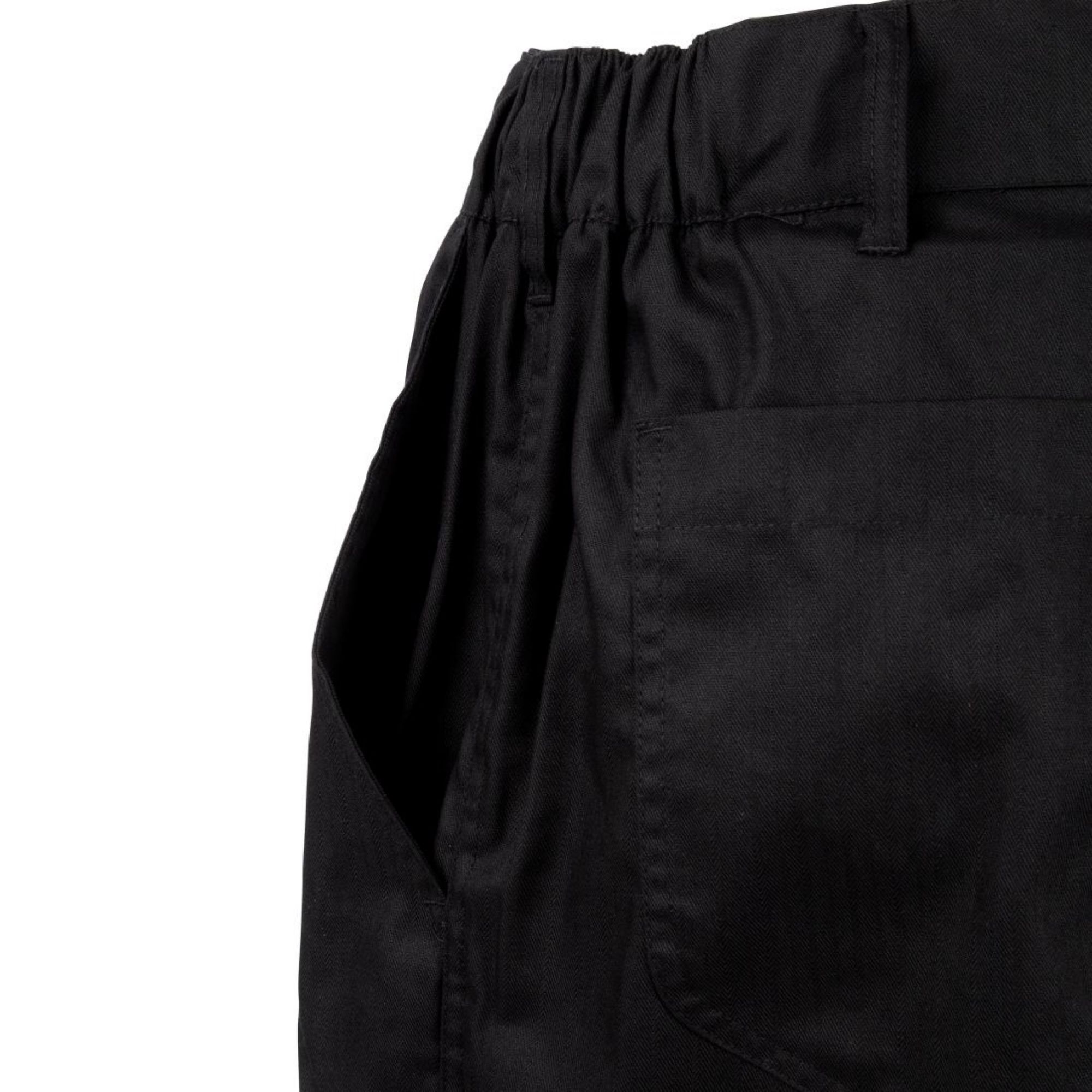 Picture of Chef Works Unisex Professional Series Chefs Trousers Black Herringbone S