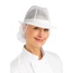 Picture of Trilby Hat with Net Snood White S