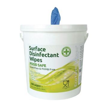 Picture of EcoTech Quat-Free Disinfectant Surface Wipes Bucket (500 Pack)
