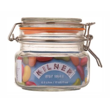 Picture of Kilner Clip Top Square Jar 500ml