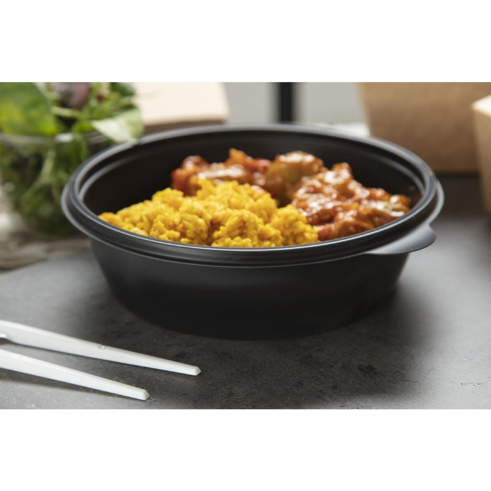 Picture of Fastpac Large Round Food Containers 1000ml / 35oz (300 Pack)