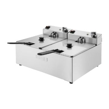Picture of Buffalo Twin Tank Twin Basket 2x5Ltr Countertop Fryer 2x2.8kW