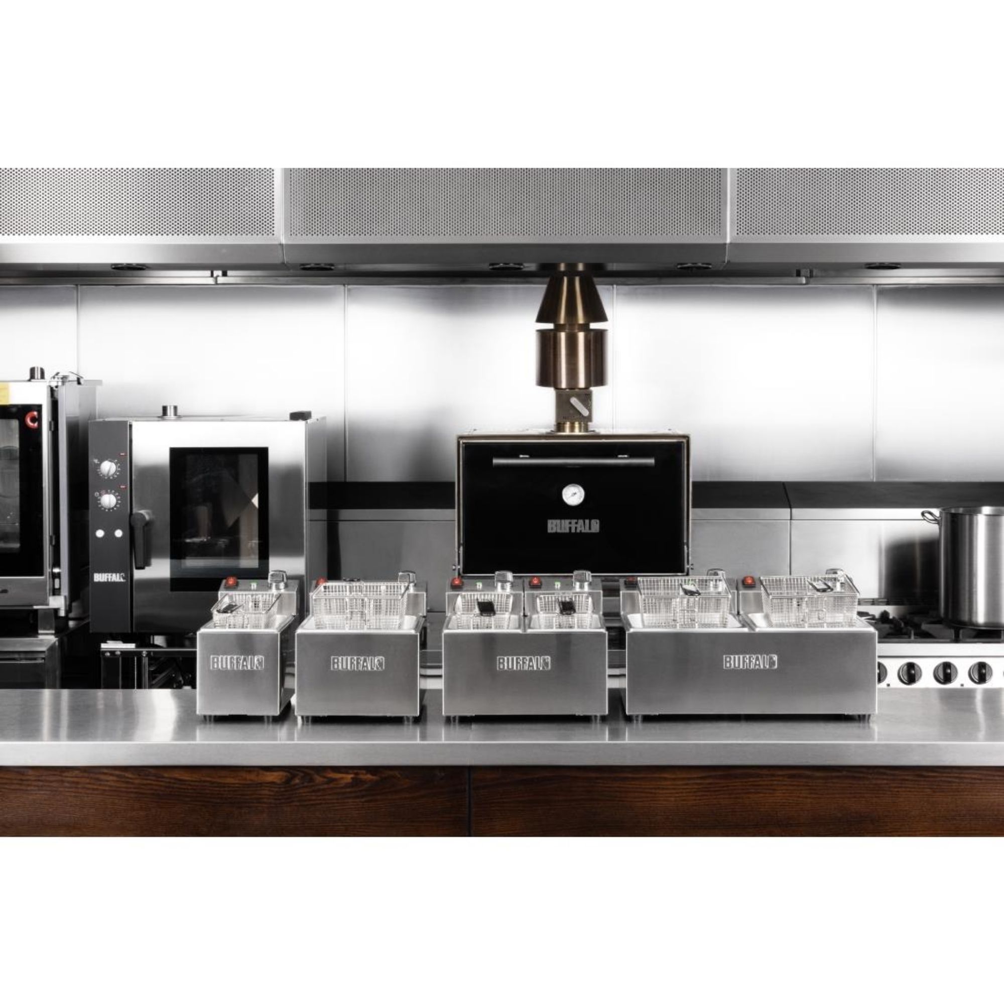 Picture of Buffalo Twin Tank Twin Basket 2x5Ltr Countertop Fryer 2x2.8kW