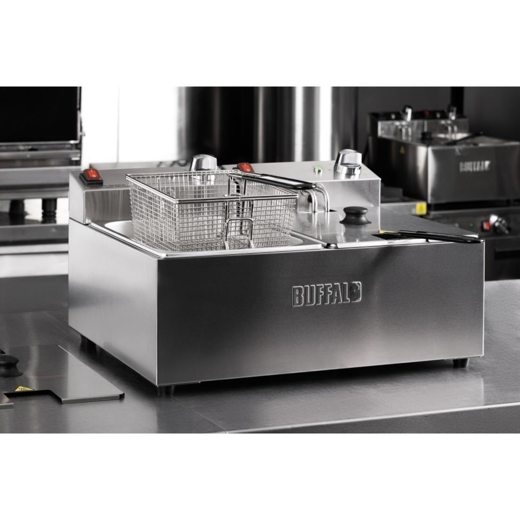 Picture of Buffalo Twin Tank Twin Basket 2x5Ltr Countertop Fryer 2x2.8kW