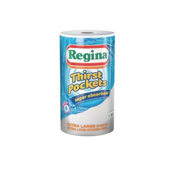 Picture of Regina Thirst Pockets Kitchen Roll White 2-Ply 22.9m (6 pack)
