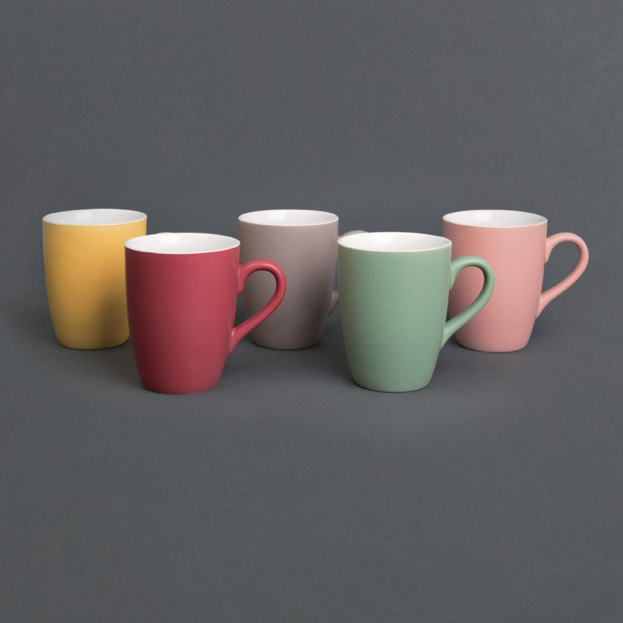 Picture of Olympia Matt Pastel Mug Yellow 340ml (Pack of 6)