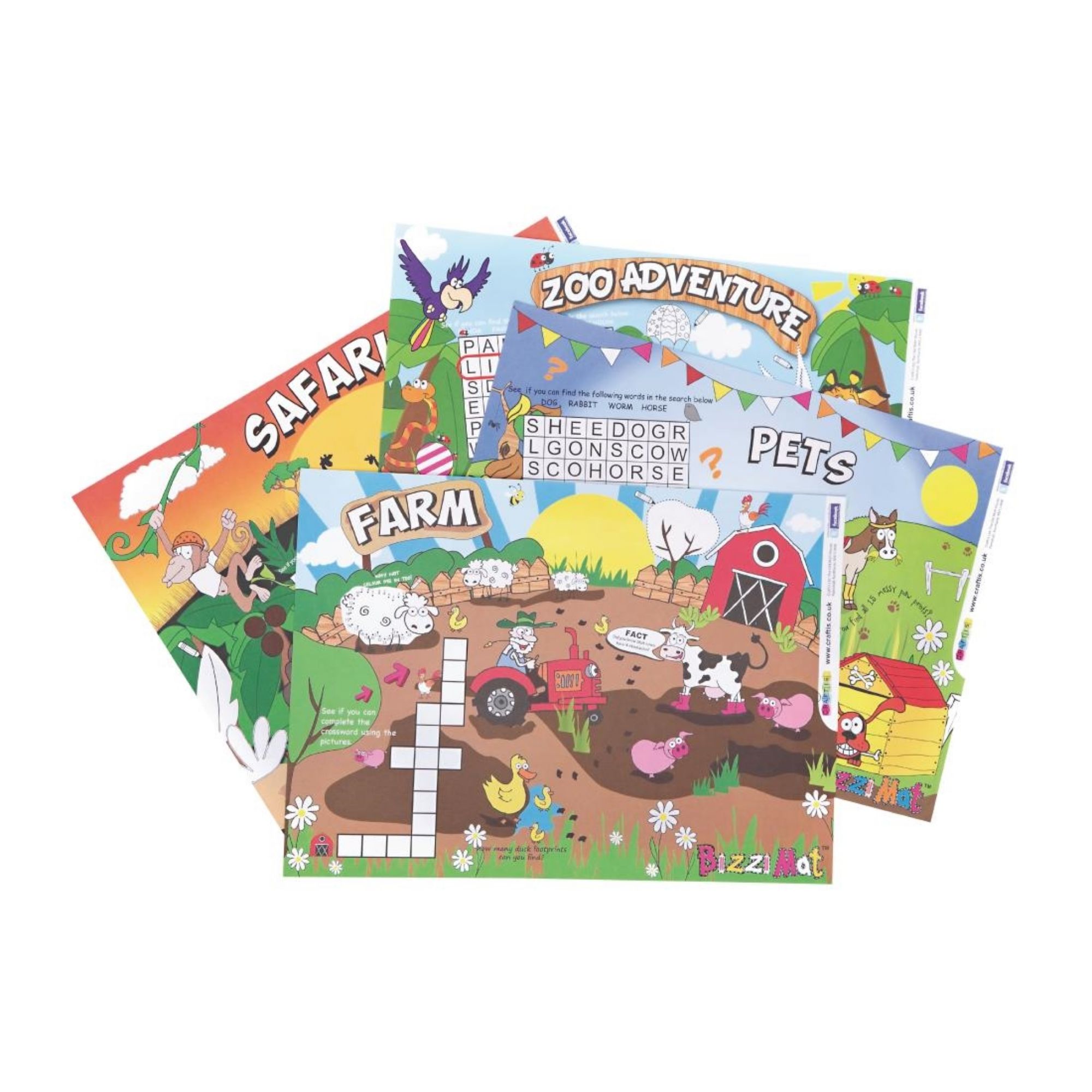 Picture of Crafti's Kids Activity Sheet Assorted Designs (500 pack)
