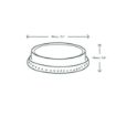 Picture of Vegware Compostable Flat Lids With No Hole 200ml / 7oz (1000 pack)
