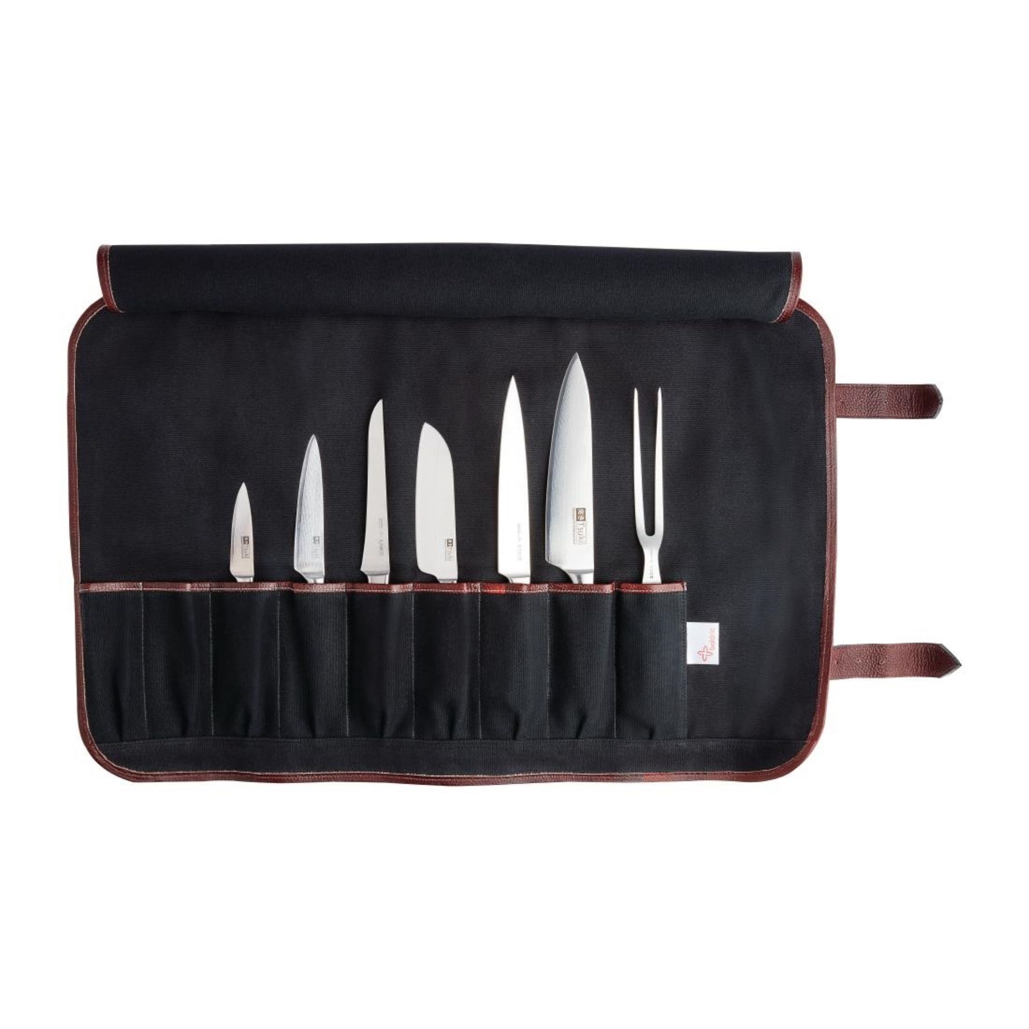Picture of Boldric Canvas Knife Bag Black 9 Slots