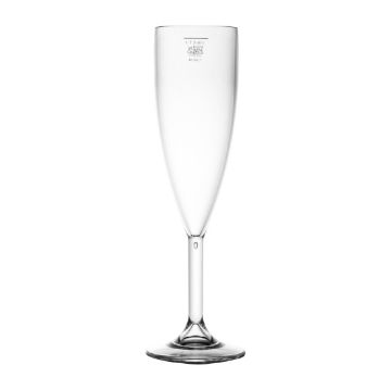 Picture of BBP Polycarbonate Champagne Flutes 200ml UKCA Marked at 175ml (12 pack)