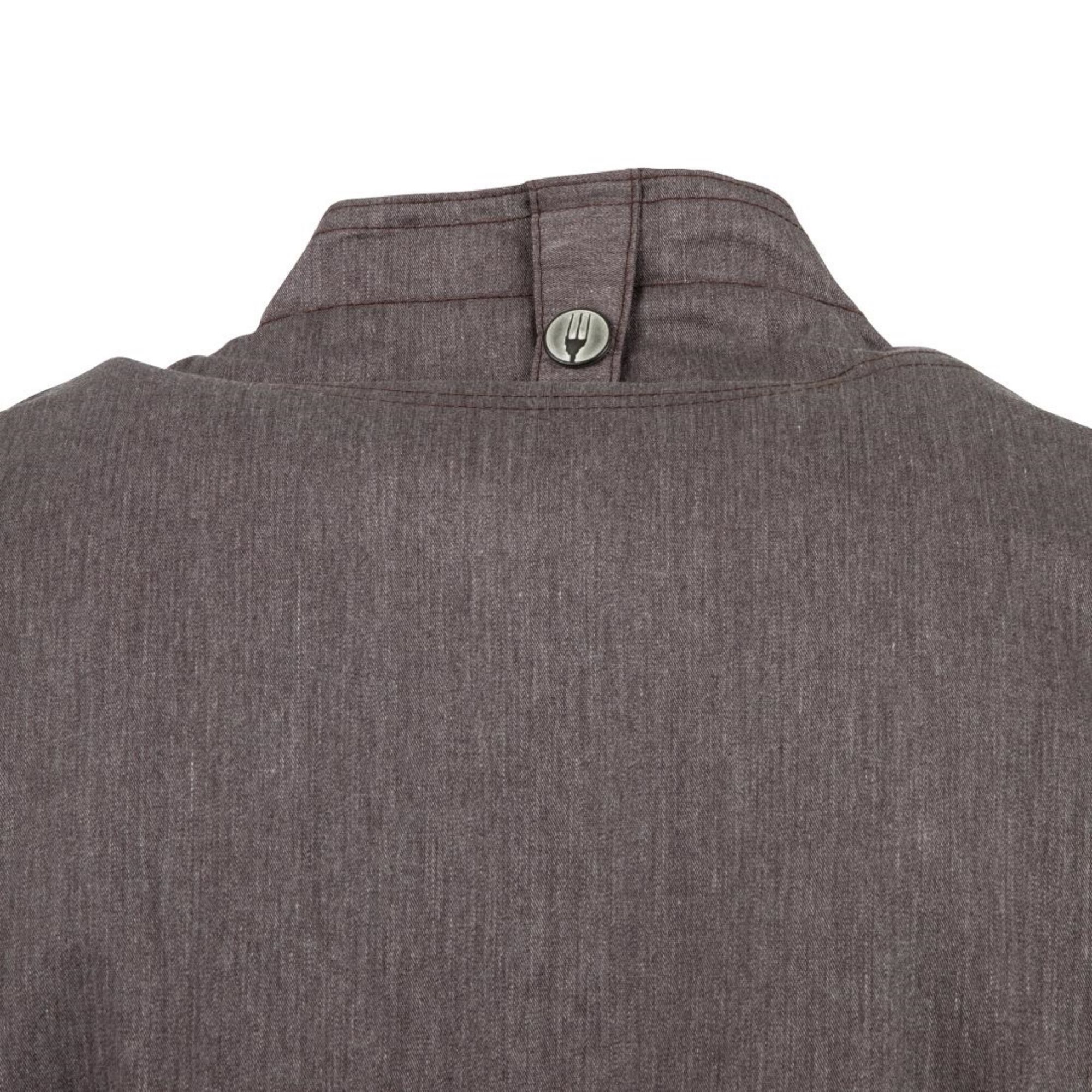 Picture of Chef Works Hartford Lightweight L/S Zipper Coat Graphite Size XS