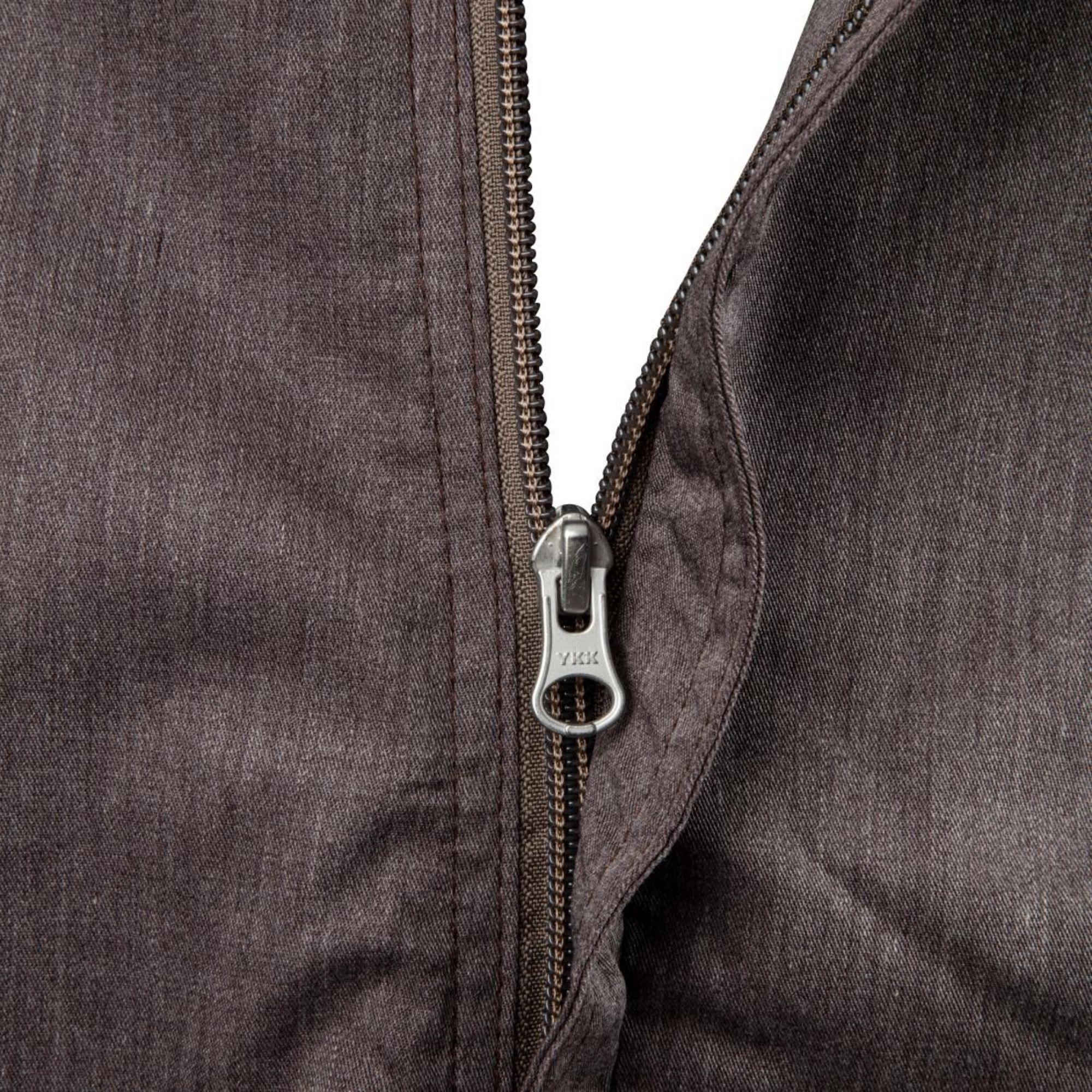 Picture of Chef Works Hartford Lightweight L/S Zipper Coat Graphite Size XS