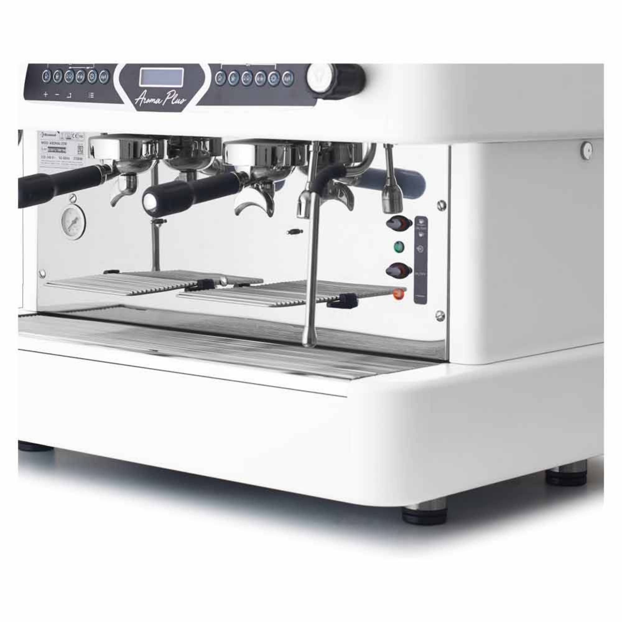 Picture of Coffee machine 2 groups, automatic (with display) - WHITE