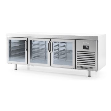 Picture of Infrico MR1620PDCR Undercounters Sided Door 800 Series – Central Refrigerated Table Euronorm 600 X 400 Two-Sided Glass Doors - Series 800…