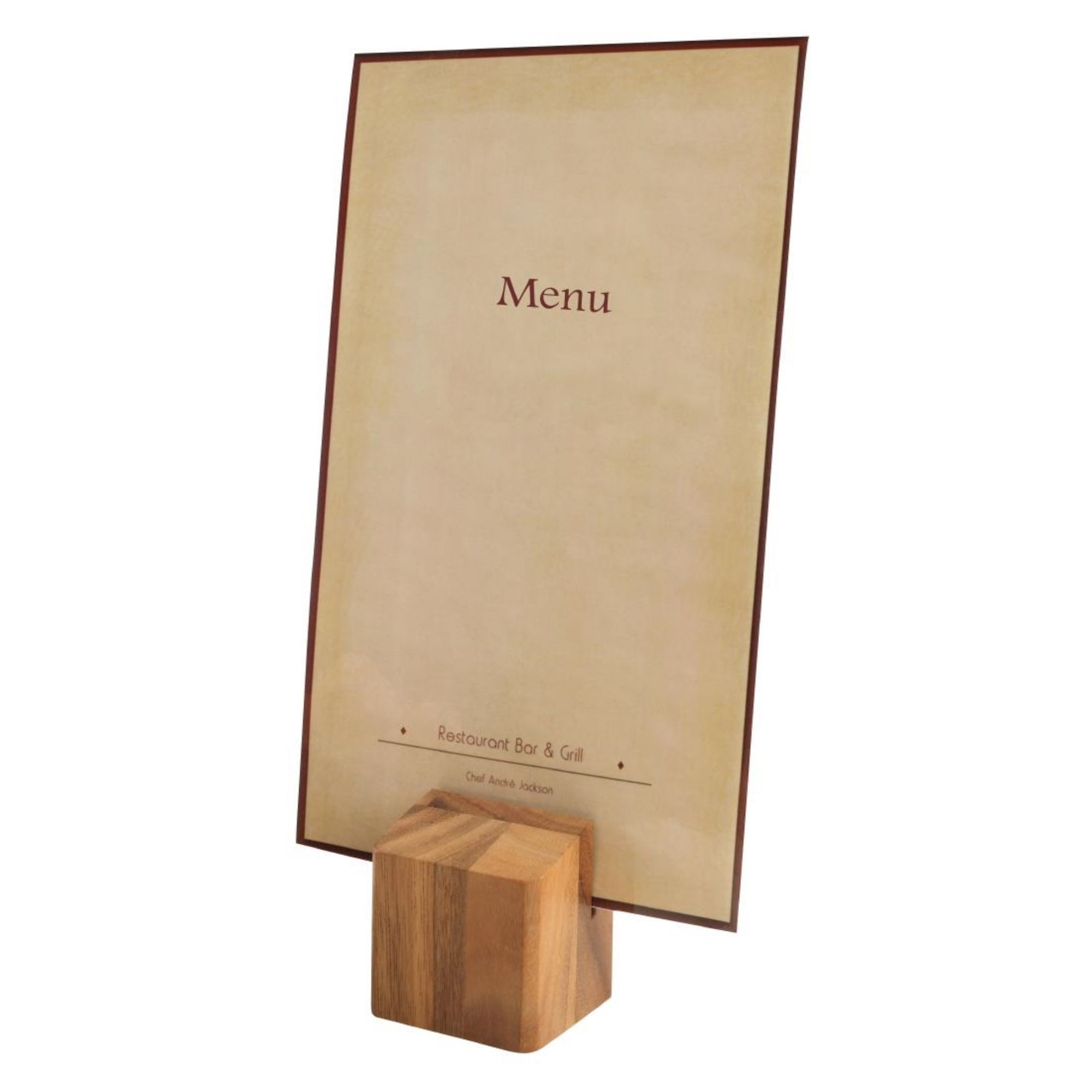 Picture of Wooden Menu Holder and Riser