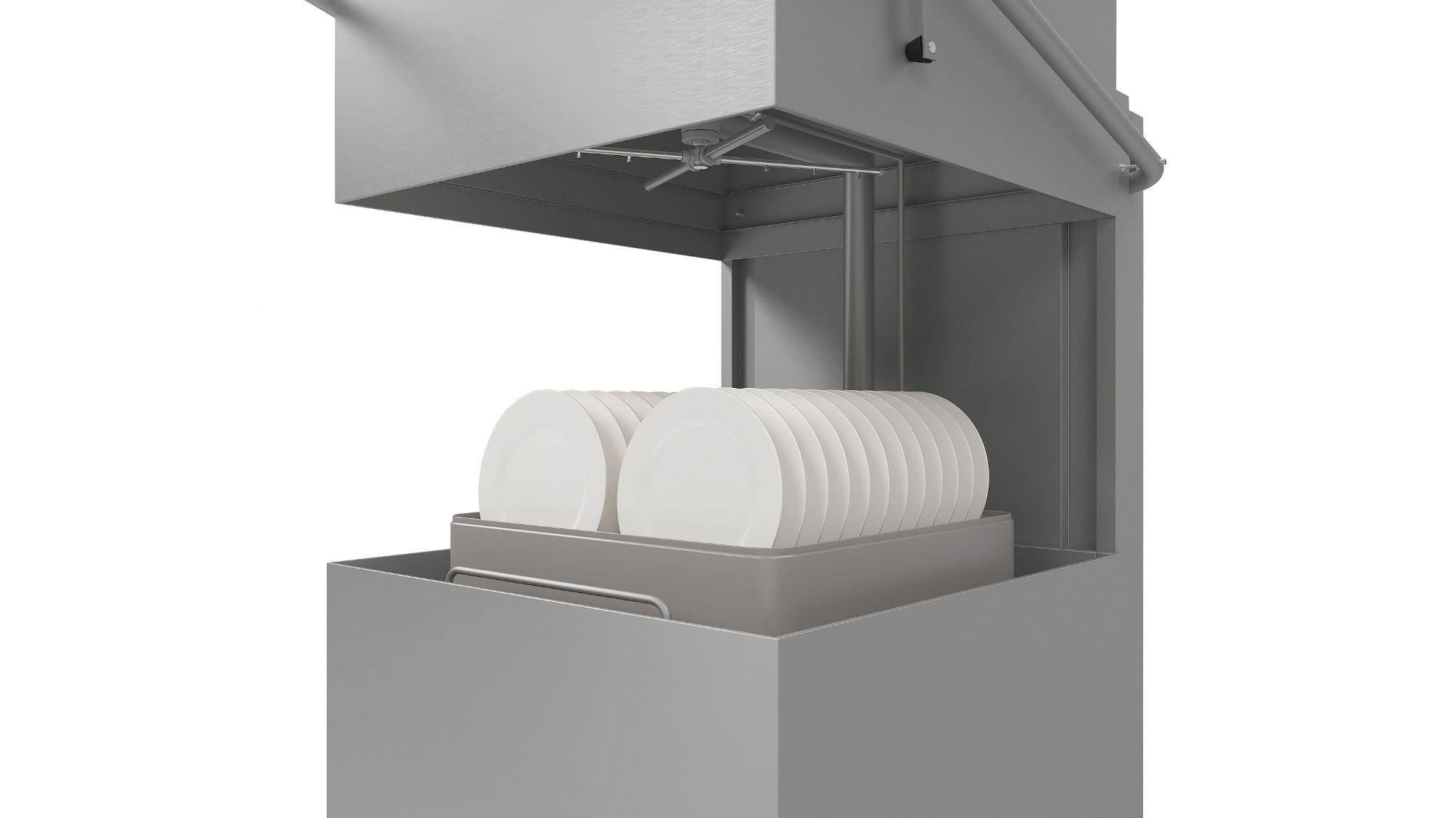 Picture of PASS-THROUGH DISHWASHER ENT 400 DP DDE WITH DRAIN PUMP AND DETERGENT DISPENSER