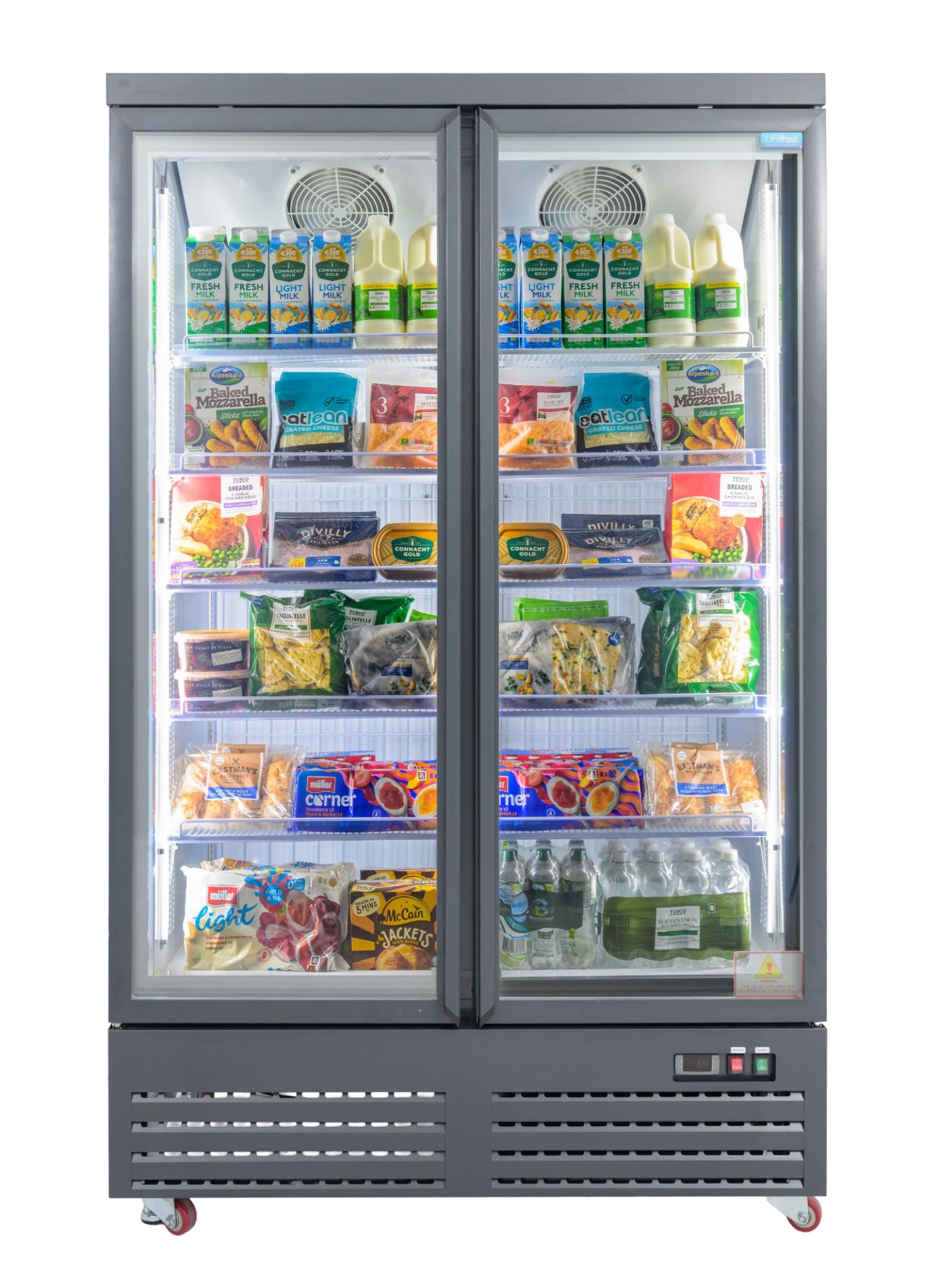Picture of Unifrost HVR22B Double Door Display Refrigerator Graphite Blue 960L