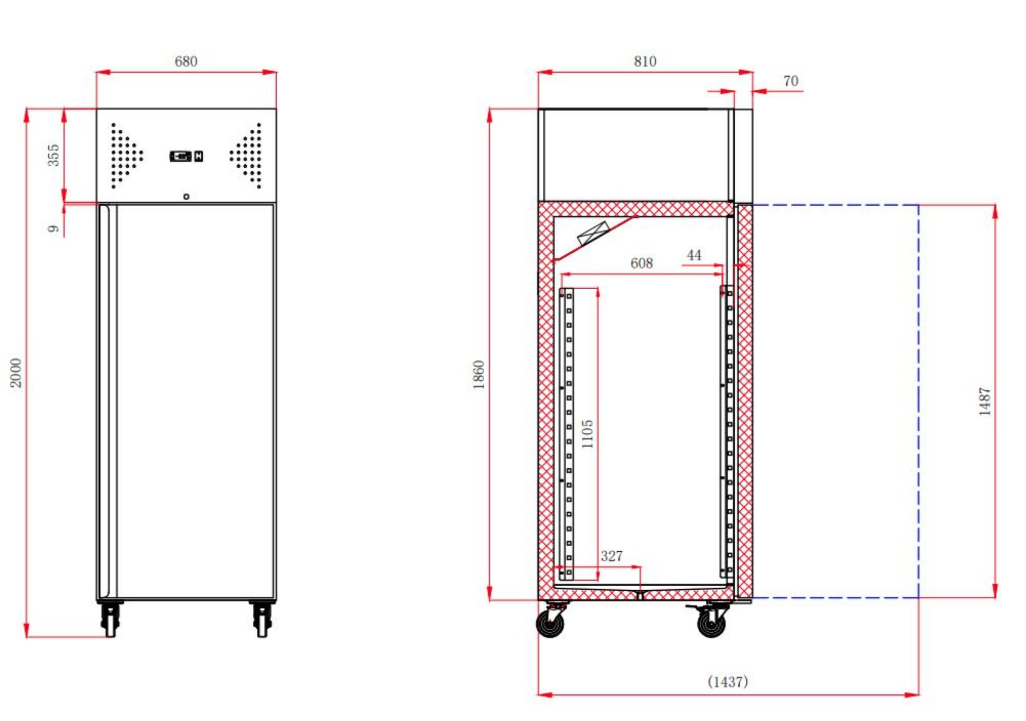 Picture of FREEZER SS 600 LTR STATIC
