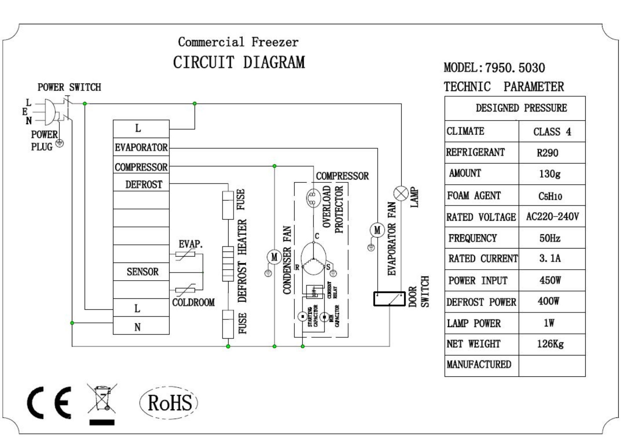 Picture of Combisteel Freezer RVS 400 LTR